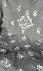 Load image into Gallery viewer, Women&#39;s Lakhnavi Handcrafted Kota Cotton Chikankari Unstitched Kurti Fabric - HONC0303998
