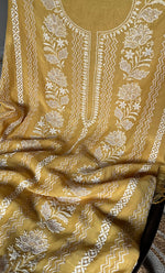 Load image into Gallery viewer, Women&#39;s Lakhnavi Handcrafted Mul Chanderi Kurta And Dupatta Set - HONC0301226
