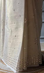 Load image into Gallery viewer, Women&#39;s Lakhnavi Handcrafted  Tissue Chanderi Chikankari Saree - HONC0304301
