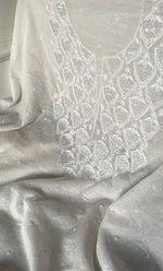 Load image into Gallery viewer, Amisha Women&#39;s Lakhnavi Handcrafted Mul Chanderi Unstitched Kurta And Dupatta Set - HONC0319463
