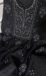 Load image into Gallery viewer, Women&#39;s Lakhnavi Handcrafted Organza Chikankari Unstitched Full Suit Material - HONC0271225
