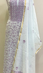 Load image into Gallery viewer, Women&#39;s Lakhnavi Handcrafted Mul Chanderi Kurta And Dupatta Set-  HONC0172806