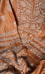 将图像加载到图库查看器中， Women&#39;s Lakhnavi Handcrafted Chanderi Silk  Semi - Stitched Kurta And Dupatta Set - HONC0284758
