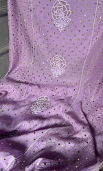 Load image into Gallery viewer, Women&#39;s Lakhnavi Handcrafted Mul Chanderi Unstitched Kurta And Dupatta Set- HONC0308277
