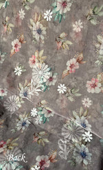 将图像加载到图库查看器中， Disha Women's Lakhnavi Handcrafted Organza Chikankari Unstitched Kurti Fabric - HONC0332145