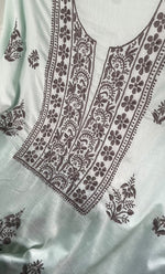 Load image into Gallery viewer, Women&#39;s Lakhnavi Handcrafted Cotton Chikankari Kurta And Kurta Dupatta Set - HONC0245292
