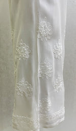 Load image into Gallery viewer, Women's Lucknowi Handcrafted Viscose Georgette Chikankari Palazzo - HONC092040
