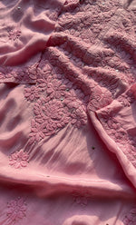 将图像加载到图库查看器中， Women&#39;s Lucknowi Handcrafted Muslin Chikankari Kurti - HONC0175630
