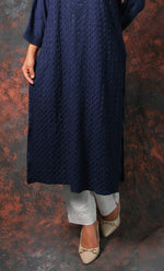 将图像加载到图库查看器中， Women&#39;s Lucknowi Handcrafted Modal Cotton Chikankari Kurti - HONC0327123
