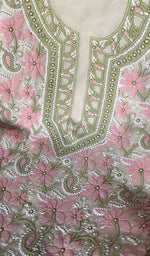 Load image into Gallery viewer, Women&#39;s Lakhnavi Handcrafted Cotton Chikankari Suit Material - HONC0291773
