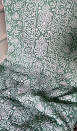 Load image into Gallery viewer, Women's Lucknowi Handcrafted Faux-Georgette Unstitched Chikankari Suit Material - HONC0348762