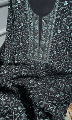 Load image into Gallery viewer, Women's Lakhnavi Handcrafted Unstitched Mul Chanderi Kurta And Dupatta Set - HONC0280875