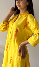 Load image into Gallery viewer, Aamna Women's Lakhnavi Handcrafted Cotton Chikankari Top - HONC0325816