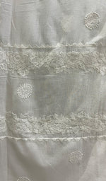 将图像加载到图库查看器中， Women&#39;s Lucknowi Handcrafted Cotton Chikankari Dupatta - HONC0198571
