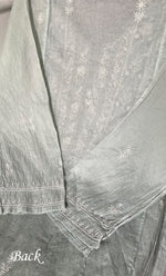 将图像加载到图库查看器中， Women&#39;s Lakhnavi Handcrafted Chanderi Silk Semi - Stitched Anarkali And Dupatta Set - HONC0304456

