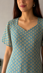 Women's Lucknowi Handcrafted Faux-Georgette Hakoba Chikankari Top- HONC01026110