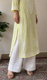 Women's Lucknowi Handcrafted Cotton Chikankari Kurti- HONC0392394