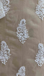 Load image into Gallery viewer, Women&#39;s Lakhnavi Handcrafted White Organza Chikankari Kurti - HONC029504
