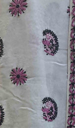 Load image into Gallery viewer, Women&#39;s Lakhnavi Handcrafted Pure Silk Georgette Chikankari Kurta  And Dupatta Set- N4522
