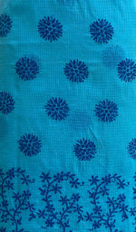 Load image into Gallery viewer, Women&#39;s Lakhnavi Handcrafted Kota Cotton Chikankari Unstitched Kurti Fabric - HONC031291