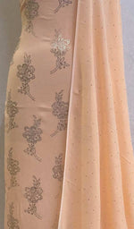 Load image into Gallery viewer, Women&#39;s Lakhnavi Handcrafted Viscose Georgette Chikankari Suit Material - HONC069073