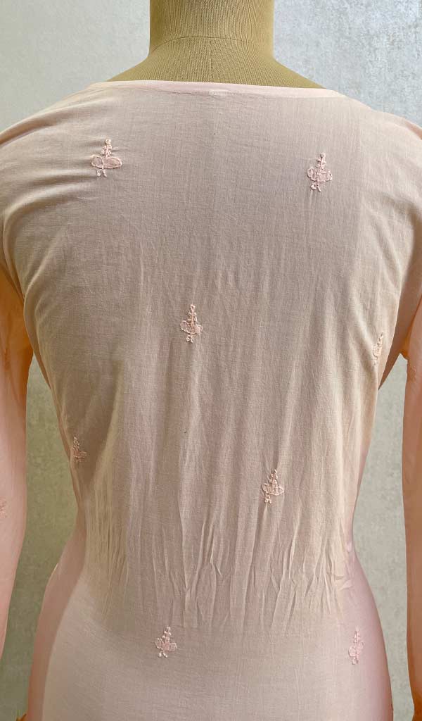 Women's Lucknowi Handcrafted Cotton Chikankari Top - HONC076730