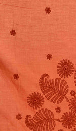 将图像加载到图库查看器中， Lakhnavi 手工制作的棉质 Chikankari 桌布 - HONC041272