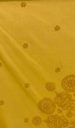 将图像加载到图库查看器中， Lakhnavi 手工制作的棉质 Chikankari 桌布 - HONC041203
