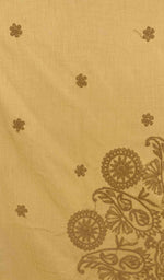 将图像加载到图库查看器中， Lakhnavi 手工制作的棉质 Chikankari 桌布 - HONC041265