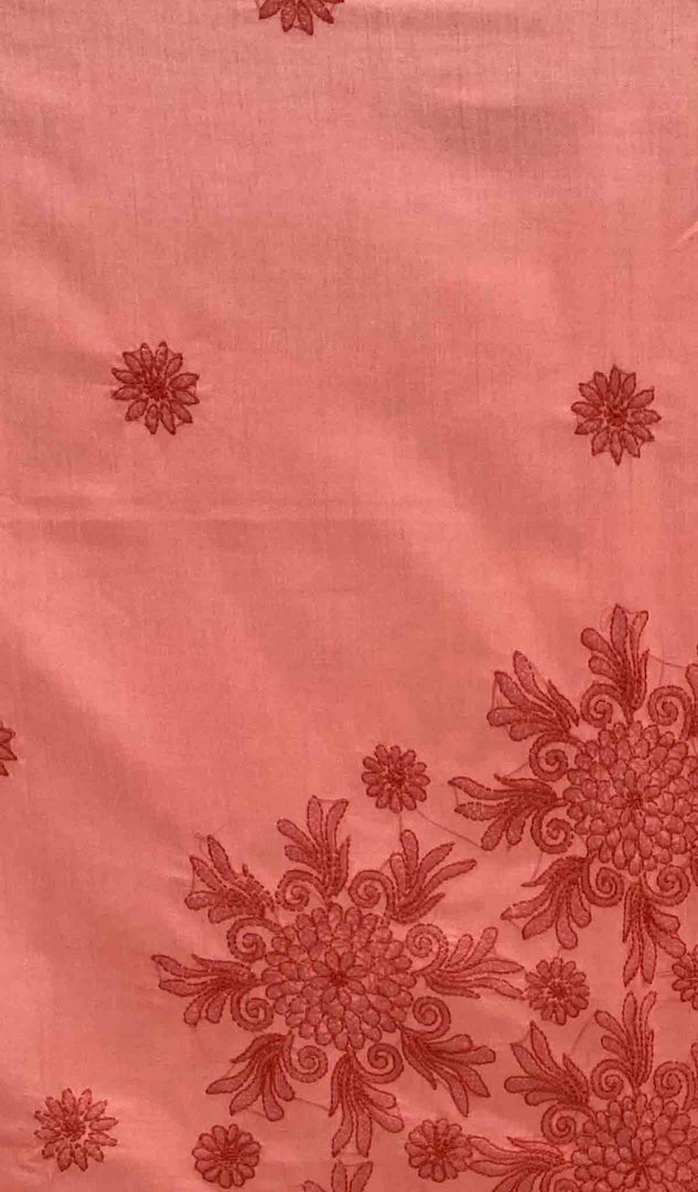 Lakhnavi Handcrafted Cotton Chikankari Table Cover - HONC041227