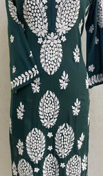 Load image into Gallery viewer, Women&#39;s Lucknowi Handcrafted Modal Cotton Chikankari Kurti - HONC084364
