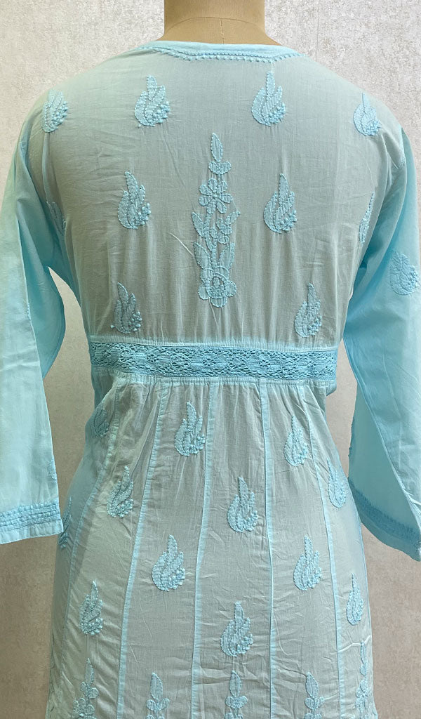 Women's Lakhnavi Handcrafted Cotton Chikankari Top - HONC0111283