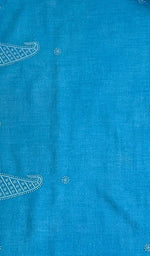 将图像加载到图库查看器中， Lucknowi 手工制作 Pashmina Chikankari 披肩 - Honc0107053
