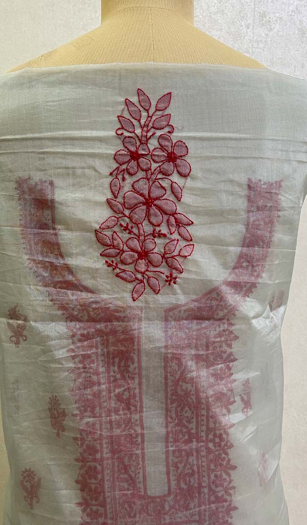 Lavender Cotton Hand Jaali Chikankari Kurti Fabric (Only Kurti) –  Dress365days