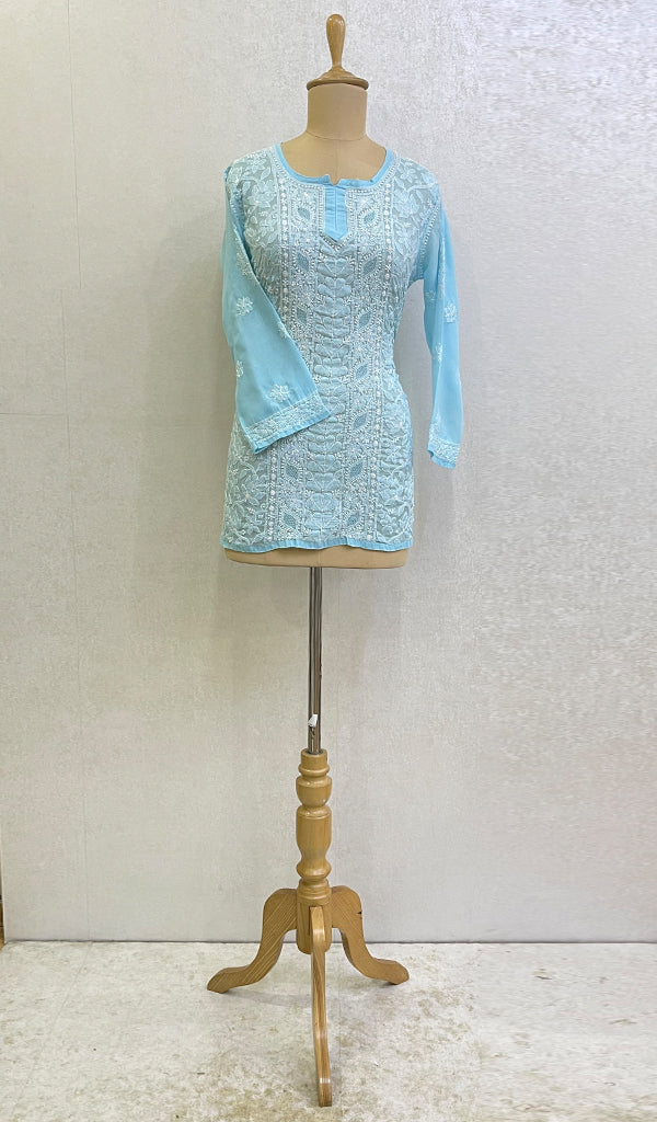 Women's Lucknowi Handcrafted Cotton Chikankari Top - HONC0165195