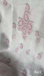 Load image into Gallery viewer, Women&#39;s Lakhnavi Handcrafted Unstitched Cotton Chikankari Suit Material - HONC0291805
