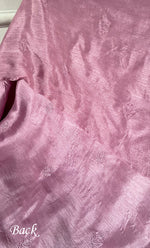 Load image into Gallery viewer, Lucknowi Handcrafted Raw Silk Chikankari Unstitched Men&#39;s Kurta Fabric - HONC0288527
