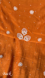 Load image into Gallery viewer, Women&#39;s Lakhnavi Handcrafted Maheshwari Mul Chanderi Kurta And Dupatta Set- HONC0282263
