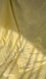 将图像加载到图库查看器中， Women's Lakhnavi Handcrafted Mul Chanderi Unstitched Kurta And Dupatta Set - HONC0277642
