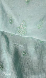 将图像加载到图库查看器中， Women&#39;s Lakhnavi Handcrafted Mul Chanderi Unstitched Kurta And Dupatta Set - HONC0282824
