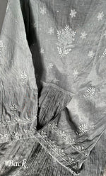 将图像加载到图库查看器中， Women&#39;s Lakhnavi Handcrafted Mul Chanderi Semi - Stitched Kurta And Dupatta Set - HONC0298175
