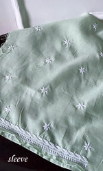 将图像加载到图库查看器中， Women&#39;s Lakhnavi Handcrafted Cotton Chikankari Unstitched Kurti Fabric - HONC0318765
