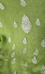 将图像加载到图库查看器中， Women&#39;s Lakhnavi Handcrafted Unstitched Faux-Georgette Chikankari Suit Material - HONC0277954
