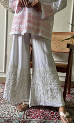 Load image into Gallery viewer, Women's Lakhnavi Handcrafted Modal Cotton Chikankari Top - HONC0308838