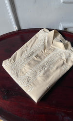 Load image into Gallery viewer, Men&#39;s Lucknowi Handcrafted Cotton Chikankari Kurta - HONC0298262
