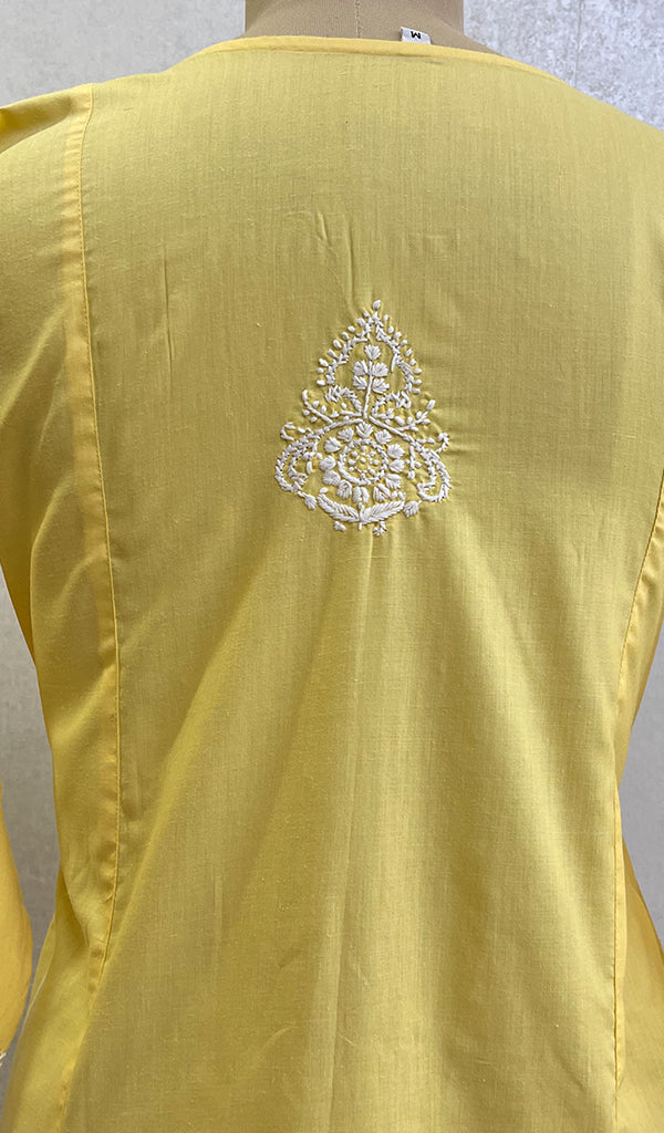 Iqra Women's Lucknowi Handcrafted Cotton Chikankari Kurti - HONC0161245