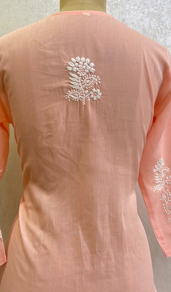 Naira Women's Lucknowi Handcrafted Cotton Chikankari Kurti - HONC0164300