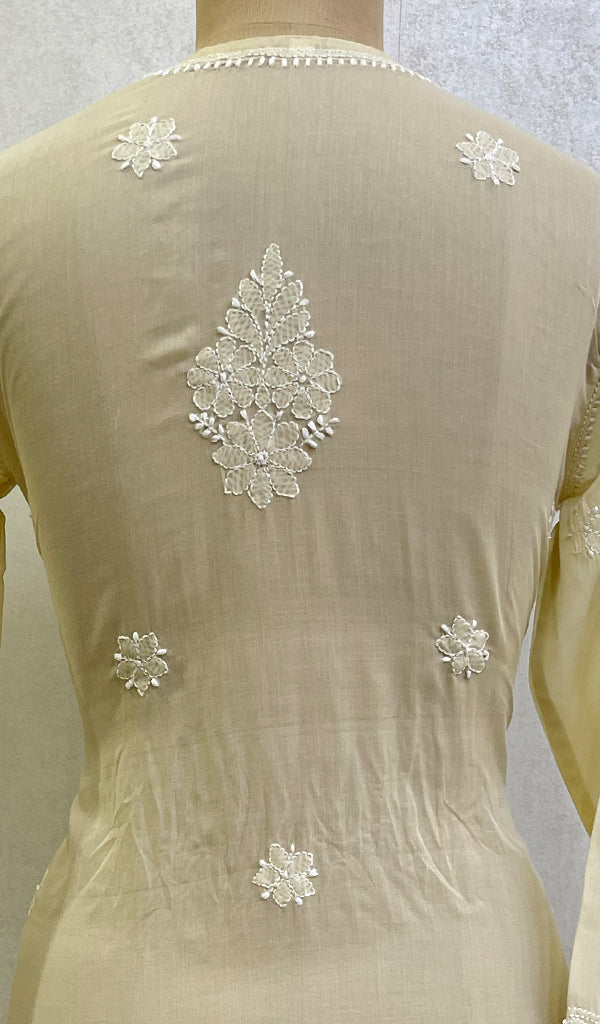 Samira Women's Lucknowi Handcrafted Cotton Chikankari Top - HONC0165187