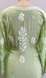 将图像加载到图库查看器中， Alfisha Women&#39;s Lucknowi Handcrafted Muslin Chikankari Kurti - HONC0177429
