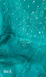 将图像加载到图库查看器中， Women&#39;s Lakhnavi Handcrafted Pure Organza Chikankari Unstitched Kurta And Dupatta Set- HONC0299980
